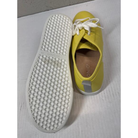 Vionic Lace-Up Casual Sneakers Pisces Canary Yellow A479130 Women’s Wide Size 10 - Picture 4 of 5